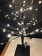 J-Line decoratie Kerstboom Kaal - metaal - zwart - small - LED - kerstversiering