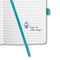 Sigel - notitieboek - Jolie Flair - A5 - hardcover - 174 pagina's - lijn - 80 grams papier - aqua groen - SI-JN103