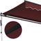vidaXL - Luifel - automatisch - uittrekbaar - 450x300 - cm - bordeauxrood