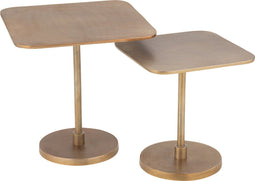J-Line tafel - aluminium - goud - 2 stuks