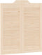 vidaXL - Draaideuren - louvredesign - 1-paar - 90x80 - cm - massief - grenenhout