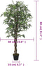 vidaXL - Kunstplant - esdoornboom - 224 - bladeren - 80 - cm - groen