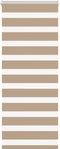 vidaXL - Zebra - Blind - 55x150 - cm - stofbreedte - 50,9 - cm - polyester - zandbruin
