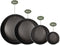 COOCK 4-delig Ronde Springvorm Set - Bakblik Rond - Antiaanbaklaag - Maten 16 tot 28cm (4 stuks)