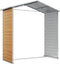 vidaXL - Tuinschuur - 191x130x198 - cm - gegalvaniseerd - staal - lichtbruin