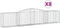 vidaXL - Schanskorven - 8 - st - gewelfd - 400x50x80/100 - cm - gegalvaniseerd - ijzer