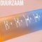 Hup Motivatie Drinkfles - Waterfles 1 Liter - Tijdmarkering en Drinktuit - Blauw/Oranje