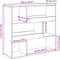 vidaXL - Kamerscherm - 100x33x94,5 - cm - bewerkt - hout - artisanaal - eikenkleur