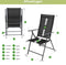 Albatros Aruba - Tuinstoelen Set van 2 - Opvouwbare Tuinstoelen met Robuust Metalen Frame en Hoog Draagvermogen (2 stuks)