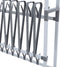 vidaXL - Schoenenrek - met - wieltjes - 89x27x120 - cm - zilverkleurig