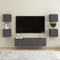 vidaXL - Tv-wandmeubel - 30,5x30x30 - cm - grijs