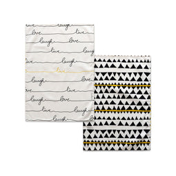 Keukendoek HappyFriday Blanc Live Multicolour 70 x 50 cm (2 Stuks)