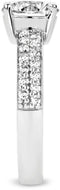 TI SENTO Dames Ring - 925 zilver - Zirconia wit - Maat 18.50 mm / maat 58 - 1737ZI