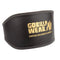 Gorilla Wear - Full Leather Padded Belt - Ondersteunt onderrug - Zwart/Goud - S/M