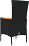 vidaXL - Tuinstoelen - 4 - st - met - kussens - poly - rattan - zwart