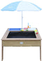AXI Linda Zand & Water Tafel met Speelkeuken wastafel Bruin - Parasol Blauw/wit