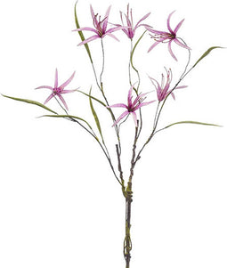 Emerald Kunstbloemen Nepbloemen Zijdebloemen Nerine Tak Licht Paars Roze 74 cm 429530