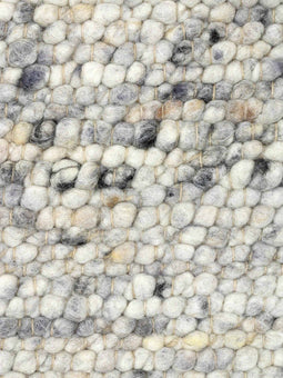 MOMO Rugs Bellano 37 Vloerkleed - 60x90 - Rechthoek - Laagpolig,Structuur Tapijt - Industrieel - Grijs, Zwart