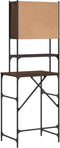 vidaXL - Wasmachinekast - 68x48,5x194 - cm - bruin - eikenkleur