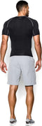 Under Armour HeatGear® Armour Compression Shirt Heren - Korte Mouw - UPF 30+ - Zwart (M)