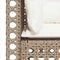 vidaXL - Tuinbanken - 2 - st - met - kussens - poly - rattan - beige