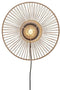GOOD&MOJO Wandlamp Hokkaido - Bamboe Zwart - Ø38cm - Binnen