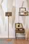 GOOD&MOJO Vloerlamp Java - Bamboe/Zwart - Ø32cm - Modern - Staande lampen voor Woonkamer - Slaapkamer
