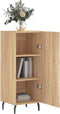 vidaXL - Dressoir - 34,5x34x90 - cm - bewerkt - hout - sonoma - eiken
