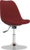 vidaXL - Eetkamerstoelen - draaibaar - 4 - st - stof - wijnrood