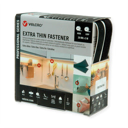 VELCRO® Extra Dunne klittenband 5m haakband 5m lusband, klittenband 20mm zwart