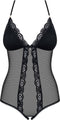 Obsessive Open kruis body - Erotische Body - Maat S/M - Zwart