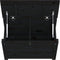 vidaXL - Opbergbox - zwart - 60x32x45,5 - cm - massief - grenenhout
