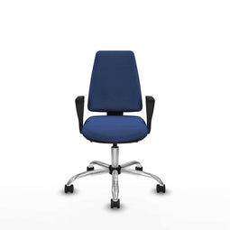 Piqueras y Crespo BFN056N - Bureaustoel - Verstelbare hoogte max 55 cm - Marineblauw