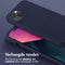 iPhone 13 Hoesje Met Koord - Selencia Siliconen hoesje met afneembaar koord - Donkerblauw