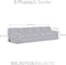 Bankbedekking Eysa JAZ Bruin 70 x 120 x 330 cm