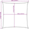 vidaXL - Zonnezeil - 160 - g/m² - 6x6 - m - HDPE - crèmekleurig
