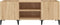 vidaXL - Platenkast - 121x38x48 - cm - bewerkt - hout - sonoma - eikenkleurig
