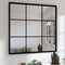 vidaXL - Wandspiegel - 60x60 - cm - metaal - zwart