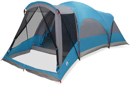 vidaXL - Tunneltent - voor - gezin - 8-persoons - waterdicht - blauw