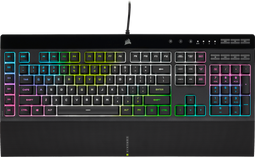 Corsair K55 RGB Pro XT - Gamingtoetsenbord - RGB-verlichting per toets en macrotoetsen - Zwart