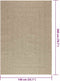 vidaXL - Vloerkleed - ZIZUR - beige - binnen - en - buiten - 140x200 - cm - jute - look