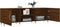 vidaXL - Tv-meubel - 150x30x50 - cm - bewerkt - hout - bruin - eikenkleur