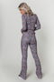 Colourful Rebel Mini Flower Flare Broek - Hoge taille - Stretch - Maat S