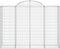 vidaXL - Schanskorven - 2 - st - gewelfd - 200x50x140/160 - cm - ijzer