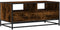 vidaXL - Salontafel - 100x50x45 - cm - bewerkt - hout - en - metaal - gerookt - eiken