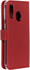 Selencia Galaxy A40 - Echt Lederen Bookcase - 3 Pashouders - Rood