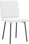 vidaXL - Eetkamerstoelen - 2 - st - kunstleer - wit