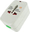 Universele Voltage Adapter - 4 Stekkers voor Wereldwijd Gebruik - Wit