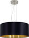 EGLO Maserlo - Hanglamp - 3 lichts - E27 - Ø 53 cm - Zwart Goud