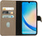 Mobiparts - Samsung Galaxy A34 (2023) 5G - 2 in 1 Wallet Case - Echt leer - Taupe